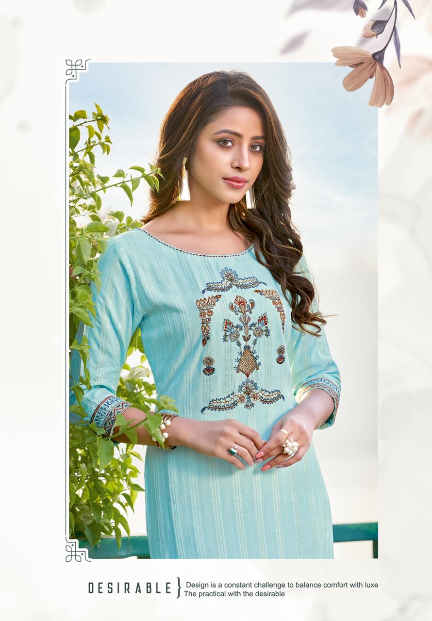 Kadlee Kashish 3 New Ethnic Wear Rayon Designer Kurti Collection
